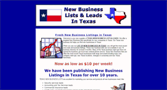 Desktop Screenshot of new-business-lists.com